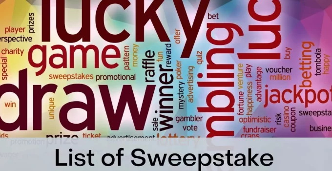 List of Sweepstake Contests in Canada